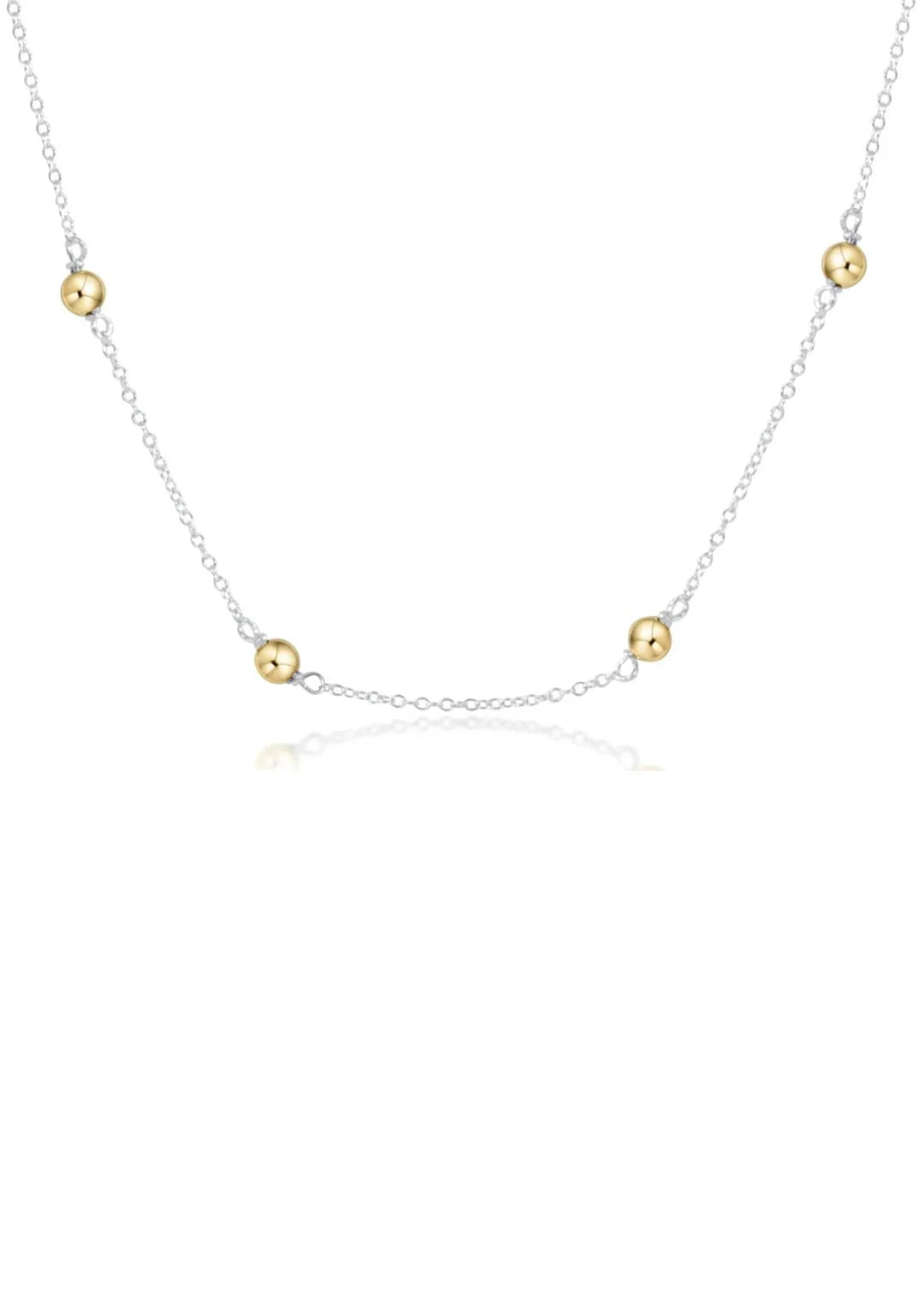 Enewton 17" Choker Simplicity Chain Sterling Mixed Metal -Classic 4mm JEWELRY ENEWTON 