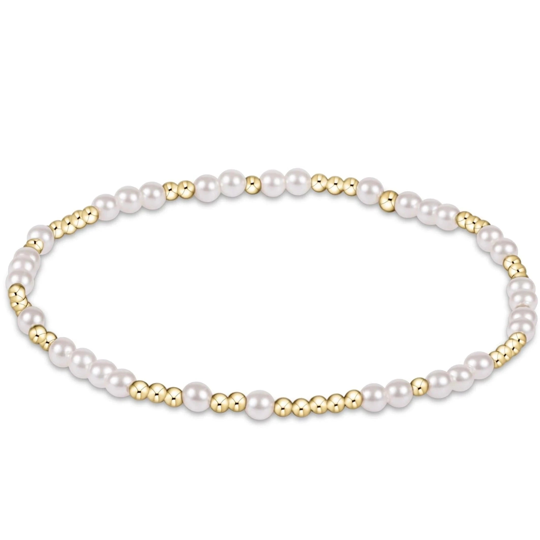 Hope Unwritten 3mm Bead Bracelet-Pearl JEWELRY ENEWTON 