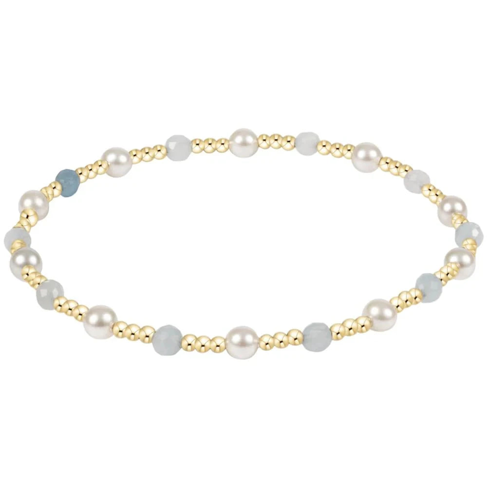 Enewton Pearl Sincerity Pattern 4mm Bead Bracelet-Aqua JEWELRY ENEWTON 