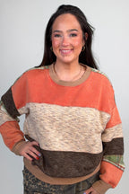 Mixed Media Sweatshirt JRTOP CASUAL TOP:~~Unassigned~~ EASEL 