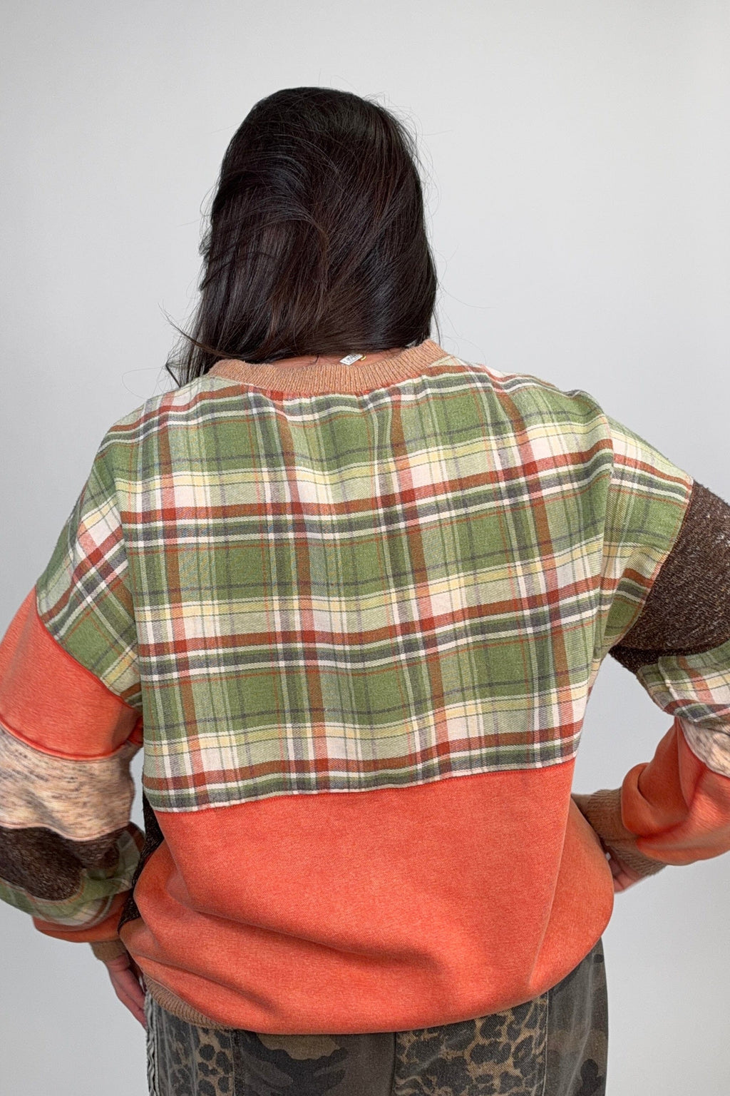 Mixed Media Sweatshirt JRTOP CASUAL TOP:~~Unassigned~~ EASEL 