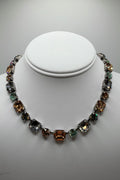 Medium Emerald and Round Necklace in "Vintage Lace" - Silver Plated BETTERBRANDJEWELRY:ANECK MICHALSMARIANA 