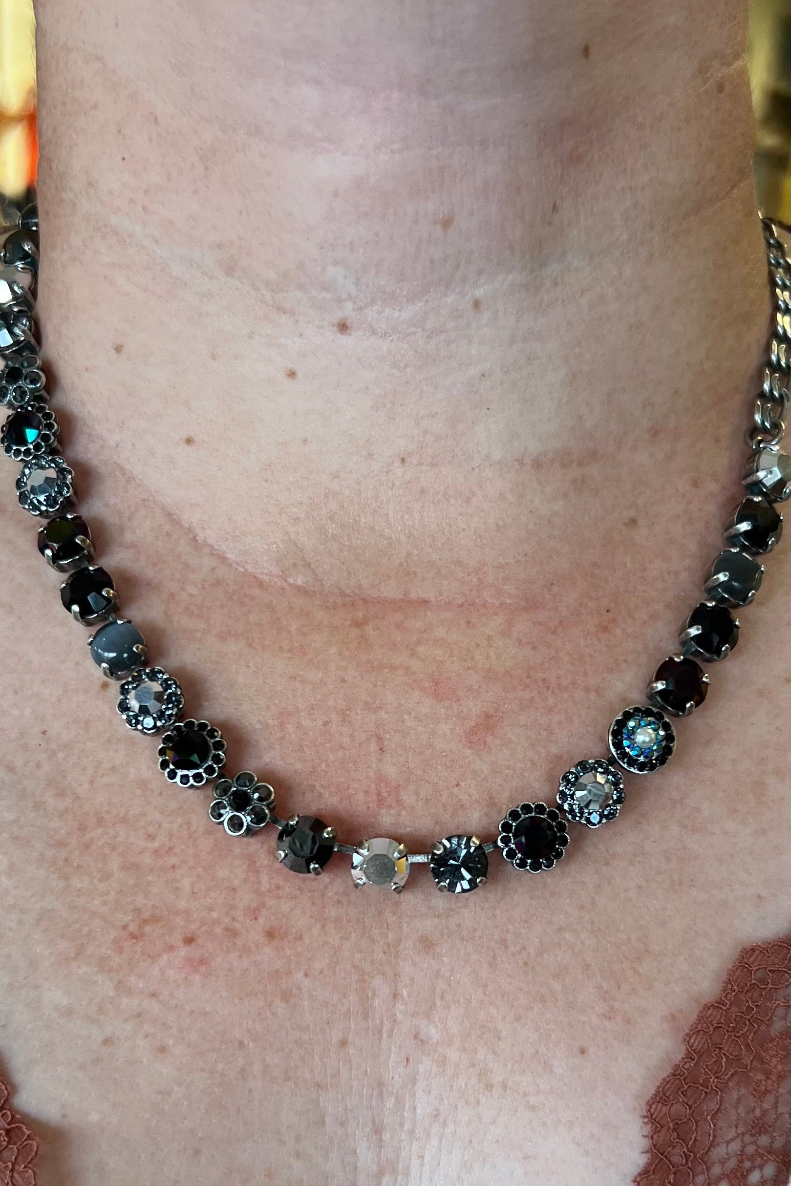 Must-Have Rosette Necklace in Rocky Road BETTERBRANDJEWELRY Mariana 